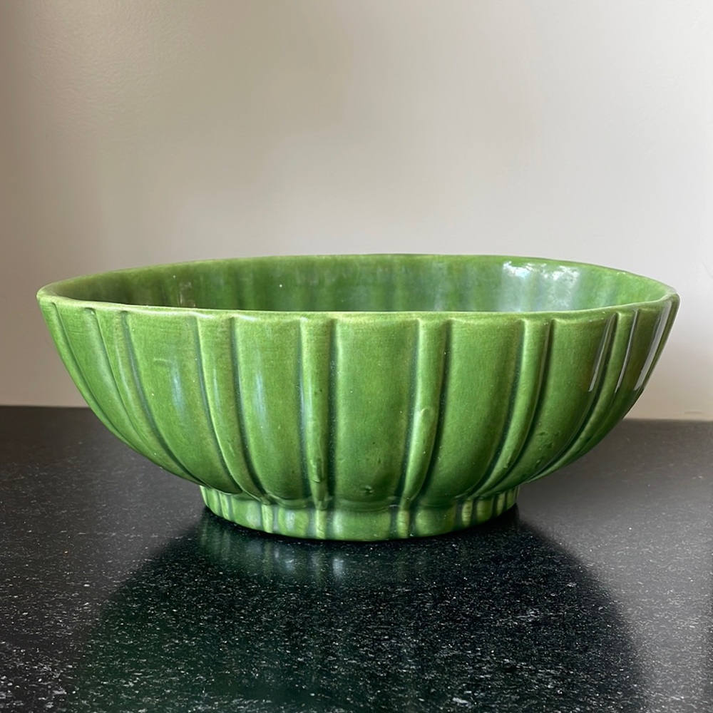 Vintage Haeger footed bowl